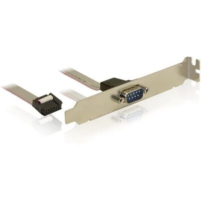 DeLOCK 82768 Seriële Kabel - 0,4m - Grijs DeLOCK 82768 Seriële Kabel - 0,4m - Grijs
