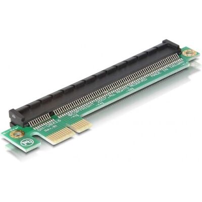 Carte Risere PCIe x1 à x16 DeLOCK - Interne PC Carte Risere PCIe x1 à x16 DeLOCK - Interne PC