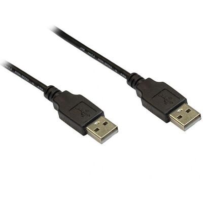 Alcasa USB 2.0 - 0,5 m - Câble USB A noir - Publicité Alcasa USB 2.0 - 0,5 m - Câble USB A noir - Publicité