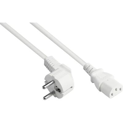 Good Connections 15m Stromkabel - Schutzkontakt-Stecker E+F + C13 - Weiß Good Connections 15m Stromkabel - Schutzkontakt-Stecker E+F + C13 - Weiß
