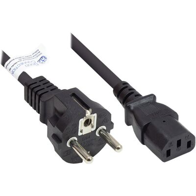 Alcasa P0030-S015 Netzkabel - Schutzkontakt-Stecker Typ E+F C13 Alcasa P0030-S015 Netzkabel - Schutzkontakt-Stecker Typ E+F C13