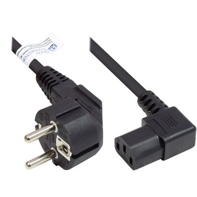 Alcasa P0131-S030 Stromkabel - E+F Stecker, C13 Kupplung, 3m Alcasa P0131-S030 Stromkabel - E+F Stecker, C13 Kupplung, 3m