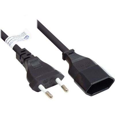 Alcasa P0300-S020 Power Cable - 2m, Black, Type C Alcasa P0300-S020 Power Cable - 2m, Black, Type C