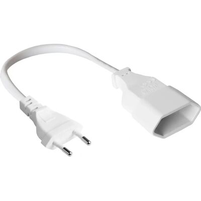 Alcasa P0300-W002 Stromkabel - Weiß - 0,2 m - Typ C Alcasa P0300-W002 Stromkabel - Weiß - 0,2 m - Typ C