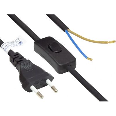 Alcasa P0386-S015 Stromkabel - Typ C, 1,5m, Schwarz Alcasa P0386-S015 Stromkabel - Typ C, 1,5m, Schwarz