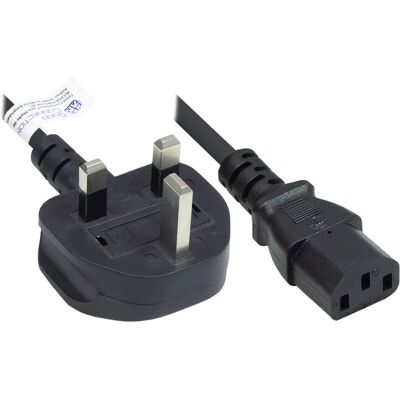 Alcasa P7030-S030 Stromkabel - 3m, UK G Stecker, C13 Anschluss, Schwarz Alcasa P7030-S030 Stromkabel - 3m, UK G Stecker, C13 Anschluss, Schwarz