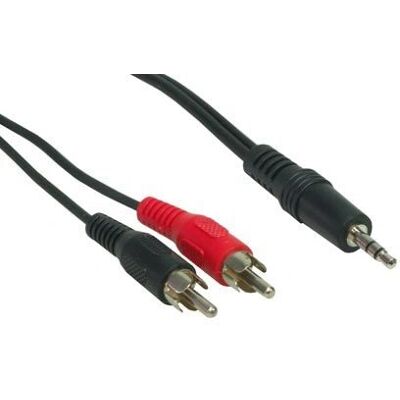 Alcasa AS-35S2CS Audiokabel - 1,5 m - Schwarz - Stereo RCA & 3,5 mm Klinke Alcasa AS-35S2CS Audiokabel - 1,5 m - Schwarz - Stereo RCA & 3,5 mm Klinke