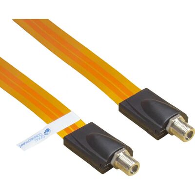Alcasa S-1000QL coaxial cable - F Transparent - 0.445m Alcasa S-1000QL coaxial cable - F Transparent - 0.445m