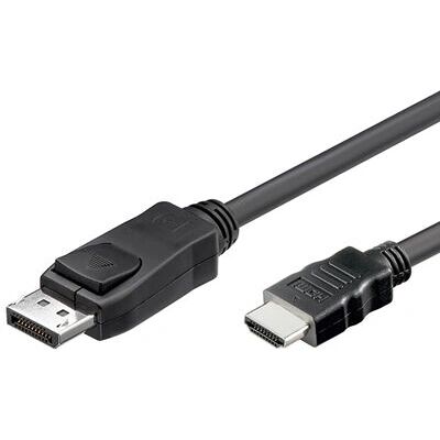 Good Connections DisplayPort to HDMI Cable - 1m Black Good Connections DisplayPort to HDMI Cable - 1m Black