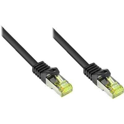 Alcasa Cat.7 S/FTP 7.5m Network Cable Black - High-Speed Shielded Ethernet Cable Alcasa Cat.7 S/FTP 7.5m Network Cable Black - High-Speed Shielded Ethernet Cable