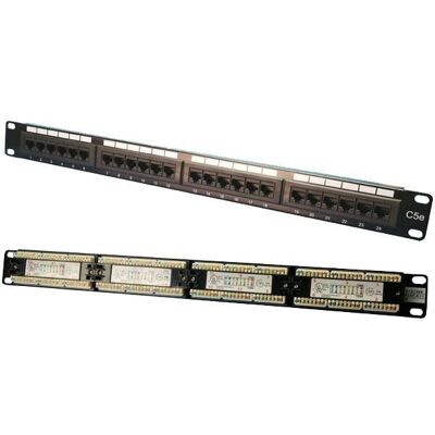 LogiLink Patch Panel CAT5e - Pannello di connessione - Nero LogiLink Patch Panel CAT5e - Pannello di connessione - Nero