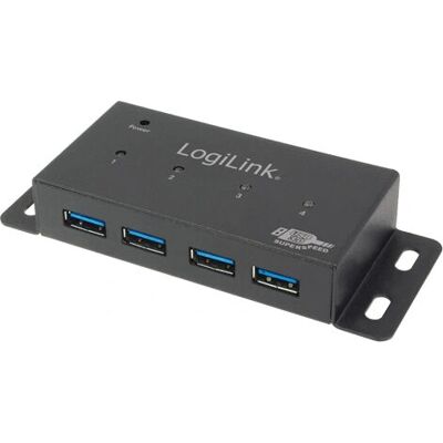 LogiLink UA0149 USB 3.0 Hub - Schnittstellen-Hub - Grau LogiLink UA0149 USB 3.0 Hub - Schnittstellen-Hub - Grau