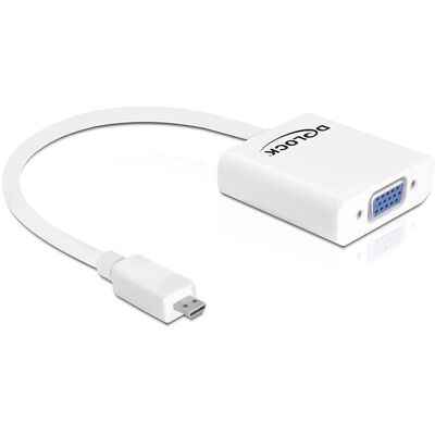 DeLOCK 65347 VGA HDMI Micro Adapter - Weiß DeLOCK 65347 VGA HDMI Micro Adapter - Weiß