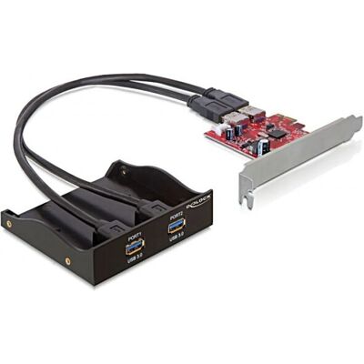 DeLOCK - 61775 - 2x USB-A-poorten - PCIe USB-kaart DeLOCK - 61775 - 2x USB-A-poorten - PCIe USB-kaart