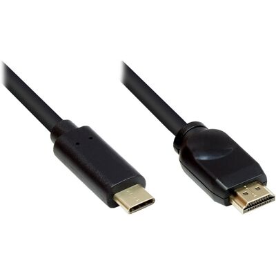 Alcasa 10m USB-C zu HDMI Adapterkabel - Schwarz - Video Kabel Alcasa 10m USB-C zu HDMI Adapterkabel - Schwarz - Video Kabel