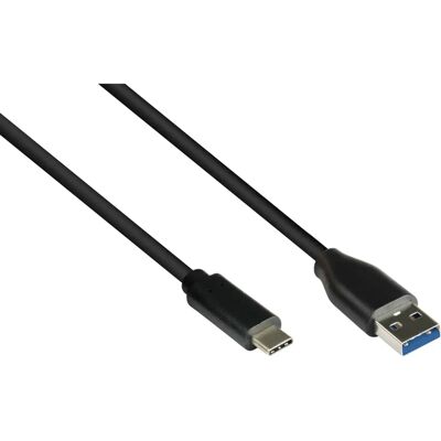 Alcasa USB Cable - USB 3.2 Gen 1, 2m, Black Alcasa USB Cable - USB 3.2 Gen 1, 2m, Black
