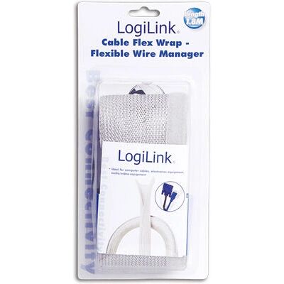 LogiLink KAB0007 Szary Taśma do Kabli - Taśma do Kabli LogiLink KAB0007 Szary Taśma do Kabli - Taśma do Kabli