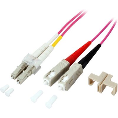 Alcasa LW-801LS4 Glasfaserkabel - Duplex OM4 Violett 1m Alcasa LW-801LS4 Glasfaserkabel - Duplex OM4 Violett 1m