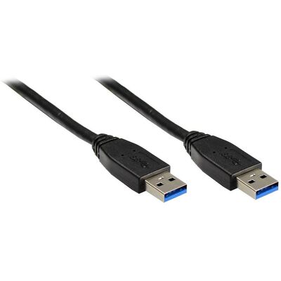 Alcasa USB 3.0 A Kábel - 0,5m - Fekete Alcasa USB 3.0 A Kábel - 0,5m - Fekete