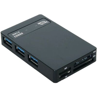 Lecteur de cartes USB EXSYS EX-1635 - Supporte SD, microSD, Memory Stick, MMC, SmartMedia Lecteur de cartes USB EXSYS EX-1635 - Supporte SD, microSD, Memory Stick, MMC, SmartMedia
