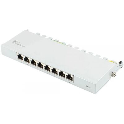 Alcasa GC-N0111 Patch Panel - 8 Ports, Gris clair - Publicité Alcasa GC-N0111 Patch Panel - 8 Ports, Gris clair - Publicité