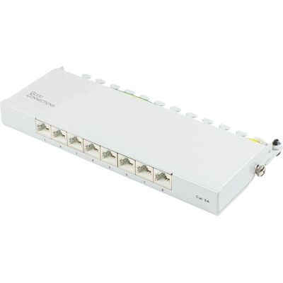 Alcasa GC-N0117 Pannello di rete 0.5U - Patch Panel, 8 Porte, Grigio Chiaro Alcasa GC-N0117 Pannello di rete 0.5U - Patch Panel, 8 Porte, Grigio Chiaro
