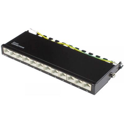 Alcasa GC-N0121 Patch Panel - 10Gb Ethernet - Acier - Noir Alcasa GC-N0121 Patch Panel - 10Gb Ethernet - Acier - Noir