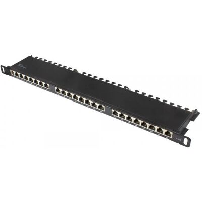 Alcasa GC-N0136 Panneau de connexion - 24 ports, Noir, Acier, 1U - Publicité Alcasa GC-N0136 Panneau de connexion - 24 ports, Noir, Acier, 1U - Publicité