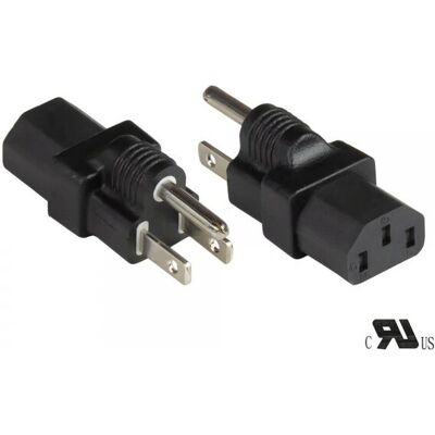 Good Connections PA-4530S Power Plug Adapter - Type B, C13, Black Good Connections PA-4530S Power Plug Adapter - Type B, C13, Black