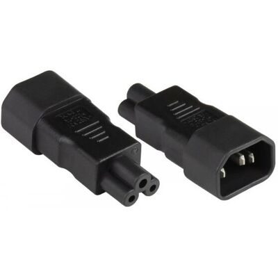 Alcasa PA-1405S Stromadapter - C14 auf C5 - Schwarz Alcasa PA-1405S Stromadapter - C14 auf C5 - Schwarz