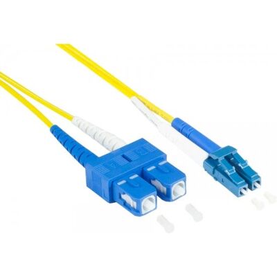Cabo de fibra óptica Alcasa LW-9075LS - 7m Duplex OS2 LC-SC Amarillo Cabo de fibra óptica Alcasa LW-9075LS - 7m Duplex OS2 LC-SC Amarillo