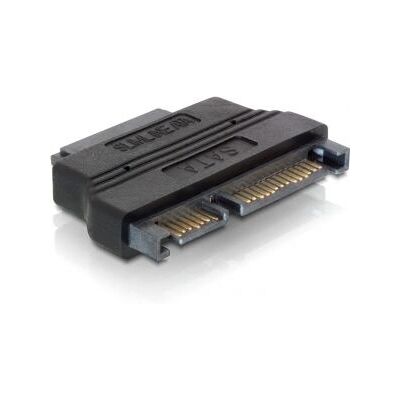 DeLOCK SATA 22-piikkiliitin / Slim SATA - SATA 22-piikki M, Slim SATA 13-piikki FM - Musta DeLOCK SATA 22-piikkiliitin / Slim SATA - SATA 22-piikki M, Slim SATA 13-piikki FM - Musta