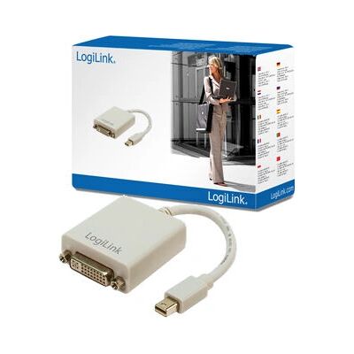 LogiLink Mini DisplayPort / DVI Adapter 0.09 m Grau LogiLink Mini DisplayPort / DVI Adapter 0.09 m Grau