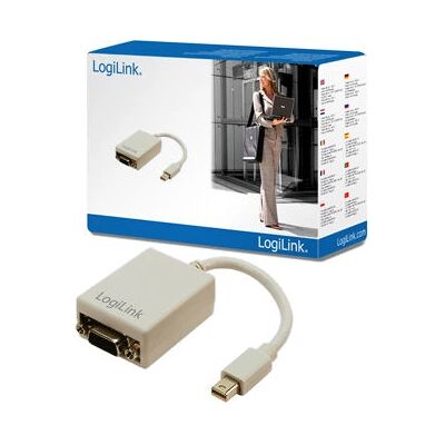 LogiLink Mini DisplayPort zu VGA Adapter - 0,09m Grau LogiLink Mini DisplayPort zu VGA Adapter - 0,09m Grau