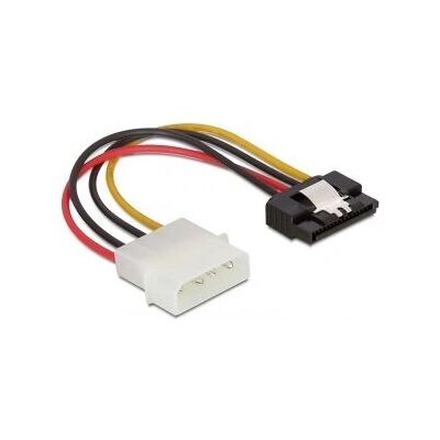 DeLOCK SATA HDD > 4pin male mit Metallclip - gerade, 0,12m DeLOCK SATA HDD > 4pin male mit Metallclip - gerade, 0,12m