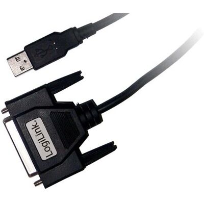 LogiLink USB D-Sub 25 Adapterkabel - 1,8m - Schwarz LogiLink USB D-Sub 25 Adapterkabel - 1,8m - Schwarz
