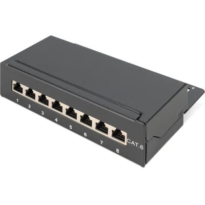 Digitus DN-91608SD Patch Panel - Shielded, 8-Port Cat-6, Wall-Mount Digitus DN-91608SD Patch Panel - Shielded, 8-Port Cat-6, Wall-Mount