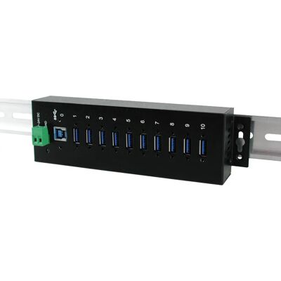 EXSYS EX-1110HMVS USB Hub - 10 Anschlüsse - Schwarz EXSYS EX-1110HMVS USB Hub - 10 Anschlüsse - Schwarz