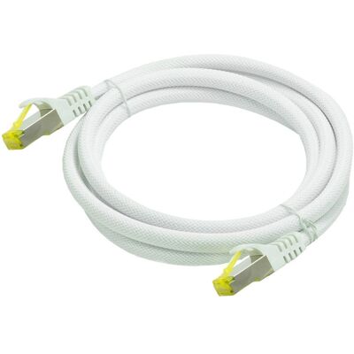 Python Series RJ45 Patchkabel mit Cat.7 Rohkabel - Weiß - 7,5 m Python Series RJ45 Patchkabel mit Cat.7 Rohkabel - Weiß - 7,5 m