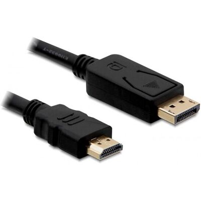 Delock - Displayport/HDMI - 1m - Svart - Kabel Delock - Displayport/HDMI - 1m - Svart - Kabel