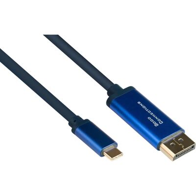 Alcasa 4812-CSF015B USB-C to DisplayPort 1.5m Adapter - Video Cable Alcasa 4812-CSF015B USB-C to DisplayPort 1.5m Adapter - Video Cable