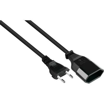 Alcasa P0300-S005 Stromkabel - Typ C, 0,5 m, Schwarz Alcasa P0300-S005 Stromkabel - Typ C, 0,5 m, Schwarz