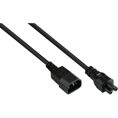 Alcasa P1405-S030 Strömkabel - 3m C14 till C5 - Svart Alcasa P1405-S030 Strömkabel - 3m C14 till C5 - Svart