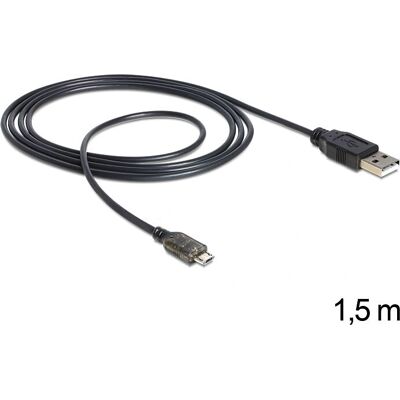 DeLOCK - USB 2.0-A - USB Micro-B - 1.5m - Kabel DeLOCK - USB 2.0-A - USB Micro-B - 1.5m - Kabel