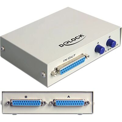 DeLOCK 87618 Druckerswitch - Sub-D 25 Feminin DeLOCK 87618 Druckerswitch - Sub-D 25 Feminin