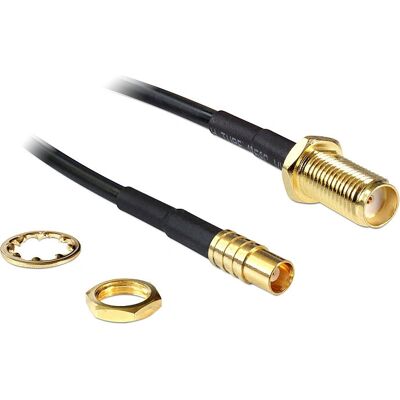 Cavo coassiale DeLOCK 88577 - SMA a MCX - 0,2 m - Nero Cavo coassiale DeLOCK 88577 - SMA a MCX - 0,2 m - Nero