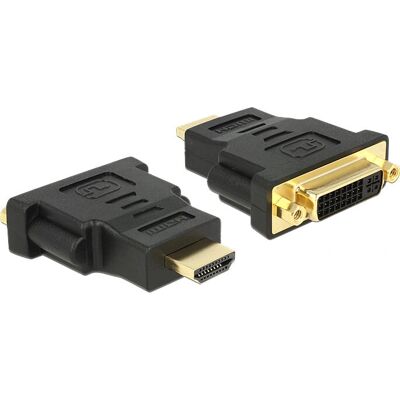DeLOCK 65467 HDMI DVI Gender Changer - Schwarz DeLOCK 65467 HDMI DVI Gender Changer - Schwarz