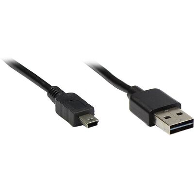 Alcasa USB 2.0 A/mini 3m - USB Cable Alcasa USB 2.0 A/mini 3m - USB Cable