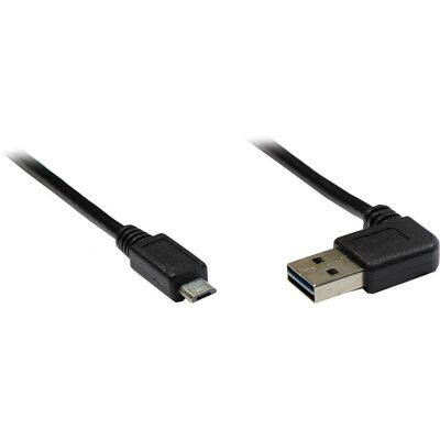 Alcasa USB A / micro USB B - 1m - Schwarz - USB Kabel Alcasa USB A / micro USB B - 1m - Schwarz - USB Kabel