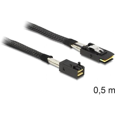 DeLOCK 83388 SAS-Kabel - 0,5m Schwarz DeLOCK 83388 SAS-Kabel - 0,5m Schwarz